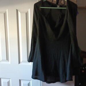 Black Halter Top Dress 1XL